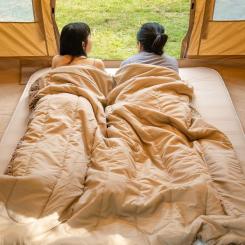 Спальный мешок Naturehike L150 NH20MSD05 правий (13°C) бежевий Фото 3