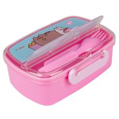 Ланч-бокс детский Yes Pusheen 750 мл с принадлежностями Фото 2