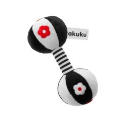 Погремушка Akuku Плюшевая гантель Фото
