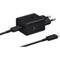 Зарядное устройство Samsung 45W Compact Power Adapter (w C to C Cable) Black Фото