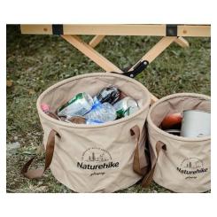 Ведро складное Naturehike ПВХ NH20SJ040 10 л світло-коричневий Фото 1