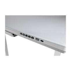 Компьютерный стол Barsky StandUp white glass 1200*600 Фото 7