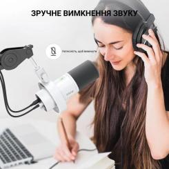 Микрофон Fifine K688W USB White Фото 4