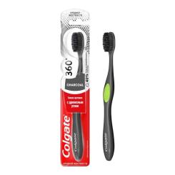 Зубная щетка Colgate 360 Древесный уголь Салатовая Фото 1