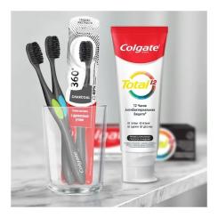 Зубная щетка Colgate 360 Древесный уголь Салатовая Фото 3