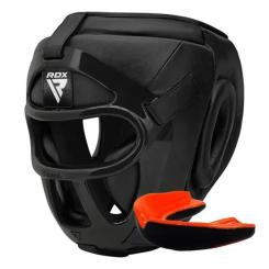 Боксерский шлем RDX T1 Grill Full Black L Фото