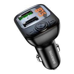 FM модулятор BOROFONE BC41, Black, Box Фото