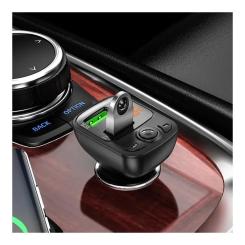 FM модулятор BOROFONE BC41, Black, Box Фото 3