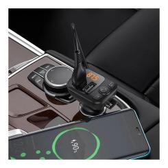FM модулятор BOROFONE BC41, Black, Box Фото 4