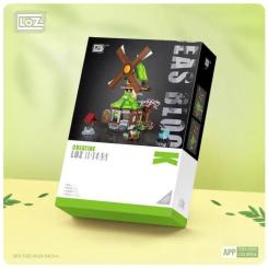 Конструктор LOZ mini Дом с ветряной мельницей без фигурок Фото