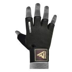 Перчатки для фитнеса RDX T2 Half Brown S Фото 6
