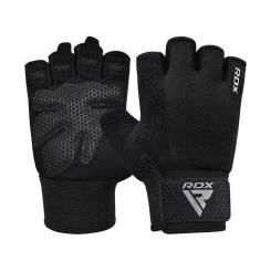 Перчатки для фитнеса RDX W1 Half Black Plus M Фото