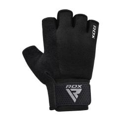 Перчатки для фитнеса RDX W1 Half Black Plus M Фото 2