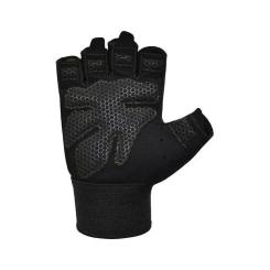 Перчатки для фитнеса RDX W1 Half Black Plus M Фото 3