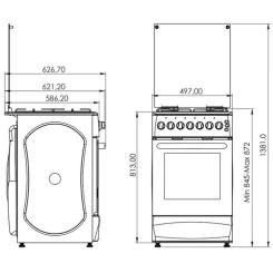 Плита Grunhelm GFM5611W Фото 5