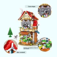 Конструктор LOZ mini Лесная хижина без фигурок Фото 2