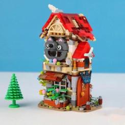 Конструктор LOZ mini Лесная хижина без фигурок Фото 4