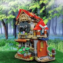 Конструктор LOZ mini Лесная хижина без фигурок Фото 5