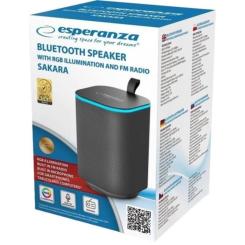 Акустическая система Esperanza RGB Illuminated FM Sakara Black Фото 4
