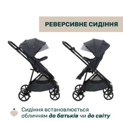 Коляска Chicco 2 в 1 Seety сіра (2900990869008) Фото 7