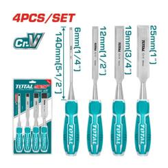 Стамеска Total 140 мм, 4шт. Фото 1