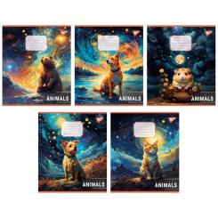 Тетрадь Yes Dreamer animals 60 аркушів клітинка Фото
