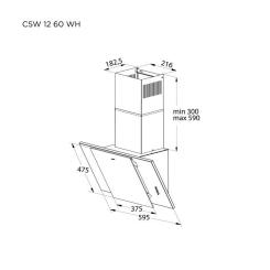 Вытяжка кухонная Pyramida CSW 12 60 WH Фото 6