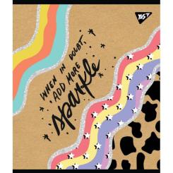 Тетрадь Yes А5 Abstract Крафт 18 аркушів клітинка Фото