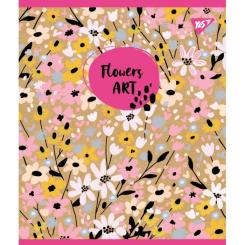 Тетрадь Yes А5 Flowers Art Крафт 18 листов клетка Фото 1