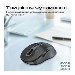 Мышка Promate Ken Wireless/Bluetooth Black Фото 3