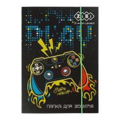 Папка для тетрадей ZiBi В5+ GAMER картонная, на резинках Фото