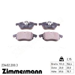 Тормозные колодки ZIMMERMANN 23402.200.3 Фото