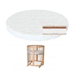 Матрас для детской кроватки Ingvart Smart Bed Round кокос+поролон, 72х72 см Фото