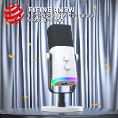 Микрофон Fifine AM8W USB/XLR White Фото 4