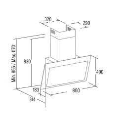 Вытяжка кухонная Cata Thalassa 800 xgwh Фото 2