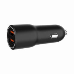 Зарядное устройство Gembird 2xUSB QC3.0 car adapter black Фото