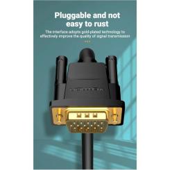 Кабель мультимедийный Vention VGA M to VGA M 1.5m ferrite Фото 11