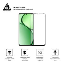 Стекло защитное Armorstandart Pro Realme C63 4G Black Фото 1