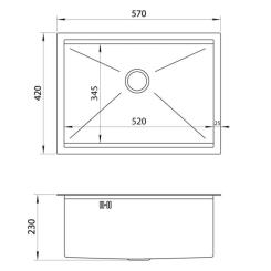 Мойка кухонная Nett NS-5742 Фото 5