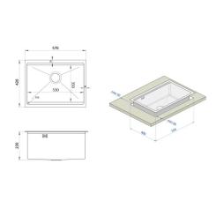 Мойка кухонная Nett NS-5742 Фото 4