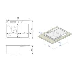 Мойка кухонная Nett NS-6045(L) Фото 4