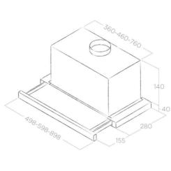 Вытяжка кухонная Elica TT14 LUX GRVT/A/60 Фото 3