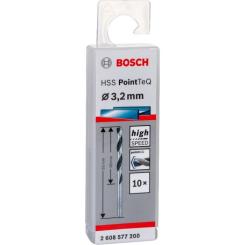 Сверло Bosch по металлу HSS-PointTeQ, 3.2х36х65мм, 10шт Фото 1