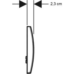 Панель смыва Geberit Delta20 білий Фото 3