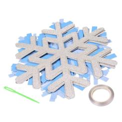Гирлянда бумажная YES! Fun Сніжинки 10 фігурок 3 м Фото 2