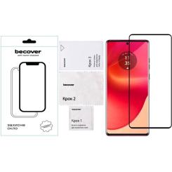 Стекло защитное BeCover Motorola Edge 50 Fusion Black Фото 1