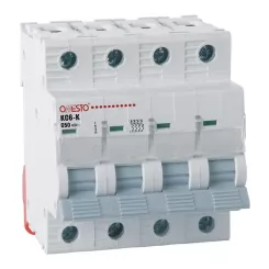 Автоматический выключатель ONESTO 4п С 63А MCB 6kA (KC6-K) Фото