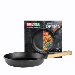 Сковорода Brizoll Optima чавунна з ручкою 200х35 мм Фото 2