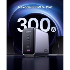 Зарядное устройство Ugreen 5xUSB 300W Nexode (5хUSB-C) CD333 Фото 1