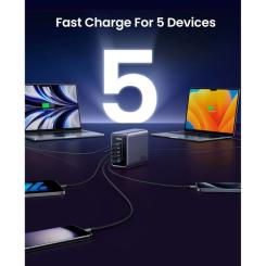 Зарядное устройство Ugreen 5xUSB 300W Nexode (5хUSB-C) CD333 Фото 3